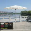 Guarda-sol de Exterior, Guarda-sol de Pátio, Guarda-sol de Sol, Guarda-sol de Barraca de Camping, Guarda-sol de Coluna Central para Proteção Solar de Jardim, Guarda-sol de Praia de Lazer com Manivela