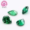 5A forma de pera color verde claro 34# Verde 35# Circonita cúbica de circonio verde piedra suelta 2*3-10*14mm gema se vende en grandes cantidades