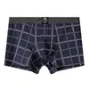 Huajielong Nova Cueca Boxer Masculina de Algodão Estampada Respirável para Meninos Shorts Modernos Dropshipping