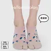 Calcetines de punto casuales para mujer de primavera-verano, calcetines con dedos de dibujos animados, calcetines lindos de dos dedos, calcetines invisibles, calcetines de barco, calcetines finos de algodón de corte bajo para mujer