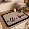 Bandeja de goteo para cafetera tierra de diatomeas encimera de cocina absorción de agua almohadilla suave tazón y plato almohadilla de aislamiento térmico baño lavabo posavasos