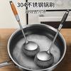 Herramienta de Limpieza con Cepillo de Alambre de Acero Transfronterizo, Cepillo para Ollas de Acero Inoxidable 304 para Uso Doméstico, Cepillo de Limpieza de Cocina Colgable Que No Daña las Ollas