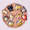 Accesorios Zuecos Transfronterizos, Hebillas para Zapatos Corgi de Alta Gama y Lindas, Accesorios Decorativos DIY, Hebillas, Zapatos de Cachorro de Dibujos Animados, Flores