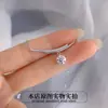 Colar de moissanita em prata de lei s925 para mulheres, luxo leve, de alta qualidade, nicho, corrente cativante de meteoros para clavícula, colar de sorriso