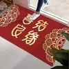 Felpudo de Bodas Felpudo de Puerta de Entrada Felpudo Festivo de Entrada Personaje de Felicidad Felpudo para Casa Nueva Decoración de Habitación de Bodas Arreglo Alfombra Roja