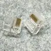 Cable de red plano especial corto Cabeza de cristal ultra-cinco red RJ45 Cabeza de cristal 8P8C corta plana Cabeza de cristal
