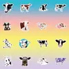 60 adesivos sem repetição fofos de desenho animado vacas pintadas adesivos pequenos favoritos das crianças decoração de caderno copo geladeira adesivos