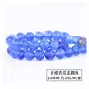 Cuentas redondas de sandía azul y rosa, cuentas sueltas, materiales para manualidades DIY con cuentas, accesorios para pulseras, collares, pendientes