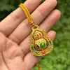 Collar de Girasol con Carácter de Fortuna Chapado en Oro Giratorio con un Colgante de Brújula Giratoria Cadena para Suéter Tótem