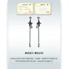Brincos de Franja Estrela do Abismo Estrela de Quatro Pontas para Mulheres Design Original Estilo Escuro Único Luxo Leve Sensação de Alto Padrão Ornamentos de Orelha com Pino de Prata