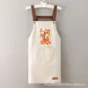 Delantal Impermeable, Artístico, Lindo y de Moda para Mujer, Cubreolanes a Prueba de Aceite para Cocina y Hogar, Mangas Largas para Hombre, Nuevo de Otoño e Invierno