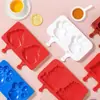 Novo molde de sorvete, molde de silicone de grau alimentício para fazer picolés e sorvetes, fácil de desenformar, atacado do fabricante