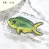 Diseño de Nicho Exquisito Pinza para el Cabello de Garra de Tiburón Acrílica Pasador con Forma de Pez de Dibujos Animados Lindo Pinza para el Cabello de Animal Marino