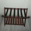 Estante de Almacenamiento Plegable de Doble Capa Estante para Maletas de Habitación de Hotel Soporte Portátil Zapatero de Entrada Estante Elevador de Maletas