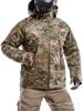 Abrigo acolchado de algodón camuflaje duradero 3.0 Abrigo acolchado de algodón térmico reflectante Traje de esquí para hombre Ropa a prueba de frío para exteriores de invierno