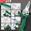 Batería de Litio Recargable con Prueba Eléctrica 8 en 1 Pinzas de Electricista Pinzas Pelacables Multifuncionales Pelado y Engarzado de Cables Herramientas para Electricista
