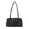 Bolso de Gran Capacidad Estilo Baguette para Hombro Moda para Viajes Cotidianos Color Sólido Bolso de Mujer 2026 Nuevo Estilo Hebilla de Cuero Bolso de Hombro Casual de Moda