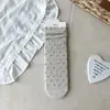 Calcetines para mujer, nueva colección otoño/invierno, con una suave paleta de colores caramelo, de longitud media hasta la pantorrilla, con un ambiente dulce y retro, y calcetines de algodón versátiles