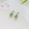 Pendientes de moda con forma de corona de aguja de plata S925, estilo japonés y coreano, elegantes pendientes de Joker para mujer.