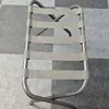 Rack de Armazenamento de Bagagem Móvel para Quarto, Rack de Armazenamento com Tiras Removíveis para Cantos de Apartamentos Pequenos, Sapateira de Camada Dupla