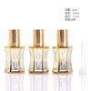 Novo Oriente Médio Galvanizado Octagon Garrafa De Vidro 7ml Óleo Essencial Contas Frasco Portátil Amostra Perfume Garrafa Vazia