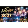 Tela de Fondo para Año Nuevo 2027 Transfronteriza, Fondo Temático para Fiesta de Nochevieja Europea y Americana, Decoración de Atmósfera de Año Nuevo para Amazon