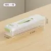 Caixa de bolinhos com fenda de PP de grau alimentício, caixa de armazenamento para porta lateral de geladeira e freezer, caixa de armazenamento selada separadora de espaço estreito