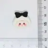 Avatar de niña de dibujos animados lindo polvo de arroz para café resina clásica pegamento de crema accesorios parche hecho a mano para bricolaje