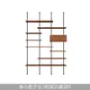 Estantería de Madera Maciza de Múltiples Niveles para Sala de Estar Minimalista Moderna con Columna de Diseño Estilo Vintage Estantería de Exhibición de Piso a Techo
