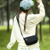 Bolsa transversal feminina multicamadas em lona, leve, simples, casual, bolsa para o dia a dia, bolsa pequena para viagens ao ar livre, bolsa de bolinho 2026
