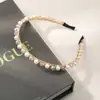 Estilo Coreano Retro Luxo Leve High-End Corrente de Pérolas de Cristal Exquisita Tiara de Cabelo para Adultos Acessório de Cabelo com Strass Prensado para Mulheres