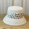 2025 Nuevo Sombrero de Pescador de Paja con Correa de Letras para Niños que Muestra la Cara Pequeña Sombrero de Cuenca para Viajes de Verano Vacaciones Protección Solar