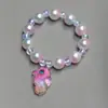 Nova Pulseira Infantil Pulseira de Pérola Estilo Oceano Pulseira Princesa Cauda de Peixe Pulseira de Estudante Atacado Transfronteiriço