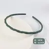 Pinza para el cabello con borde fino estilo coreano, cara retorcida, para lavar la cara, con dientes, diadema antideslizante, diadema de color puro, linda niña, mate, esmerilado