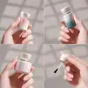 Tubait Botella de Vidrio para Esmalte de Uñas 8/10/16ML, Botella para Esmalte en Gel, Brocha, Botella Dispensadora de Base, Botella Vacía para Esmalte en Gel