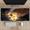 Mouse Pad Anime Demon Slayer, Tapete de Mesa Extra Grande, Espessado, Borda Travada, Resistente a Manchas, para Uso em Jogos e Escritório, Tapete de Computador