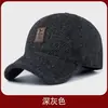 Gorro de Béisbol Casual para Hombre con Protección para los Oídos Forrada de Polar, a Prueba de Frío, para Personas Mayores y de Mediana Edad, Gorra de Visera para Hombre, Sombrero de Otoño e Invierno para Personas Mayores