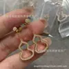 Pendientes de Calabaza Kirin Versión Alta Chapados en Oro Rosa de 18 Quilates Pendientes Largos Pendientes de Ágata Roja Tamaño Mediano Lujo Accesible
