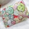 Sacola de compras de desenho animado 210D poliéster grande dois em um dobrável portátil
