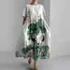 Sitio Independiente Transfronterizo Amazon Temu Moda Moderna Vestido Holgado de Manga Corta Ropa de Verano para Mujer Venta al por Mayor