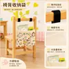 Bolsa de Almacenamiento para Respaldo de Silla de Jardín de Infancia Linda de Dibujos Animados, Gran Capacidad, Multifuncional, Bolsa de Almacenamiento para Silla de Estudio Infantil, Bolsa para Colgar Libros