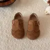 Zapatos Birkenstock Retro Estilo Coreano para Niños 2026 Otoño/Invierno Nuevos Zapatos Individuales para Niñas Suela Suave de Moda Versátiles para Niños Medianos y Grandes