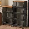 Estante de Almacenamiento para Cocina Cesta Móvil para Frutas y Verduras Almacenamiento Multifuncional para el Hogar Carrito Pequeño Estante de Almacenamiento Multicapa de Pie