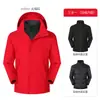 Nueva Norma Nacional Parka de Plumas 3 en 1 para Hombre Cortavientos Impermeable Cálida Chaqueta para Mujer Ropa de Exterior Senderismo Montañismo