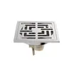 Desagüe de Piso Antiolor de Cobre Puro Color Gunmetal para Ducha de Baño, Desagüe de Baño Largo Invisible de Cobre Puro con Núcleo de Suspensión Magnética