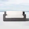 Sofá de Exterior Personalizado Nórdico Impermeável Resistente ao Sol para Pátio Conjunto de Sofá de Alumínio para Varanda de Cruzeiro Móveis de Exterior para Jardim