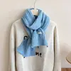 Bufanda de Mezcla de Lana para Mujer Otoño e Invierno Tejido de Punto Trenzado Ocho Caracteres Cálida Gruesa Versátil Calentador de Cuello Estilo Pareja