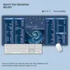Mouse Pad de Tecla de Atalho Fresco e Estiloso, Mouse Pad Pequeno para Jogos, Descanso de Pulso para Teclado de Computador de Escritório Extra Grande e Fofo, Tapete de Mesa