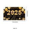 2025 Pancarta Amazon Fiesta de Año Nuevo Tela de Fondo Día de Año Nuevo Pancarta de Cumpleaños Bandera Colgante Decorativo Oversized