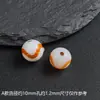 Pedras Naturais Ágata Dzi, Contas Redondas, Contas Soltas, Materiais DIY para Miçangas Artesanais, Pulseira, Colar, Corrente de Suéter, Contas Espaçadoras, Contas Cilíndricas